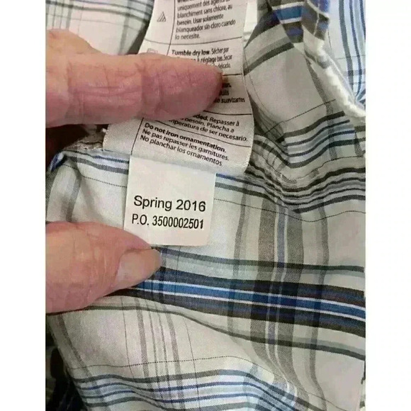 CARHARTT Men's‎ Force Relaxed Fit Lightweight Short Sleeve Plaid Shirt Large - Picture 9 of 12